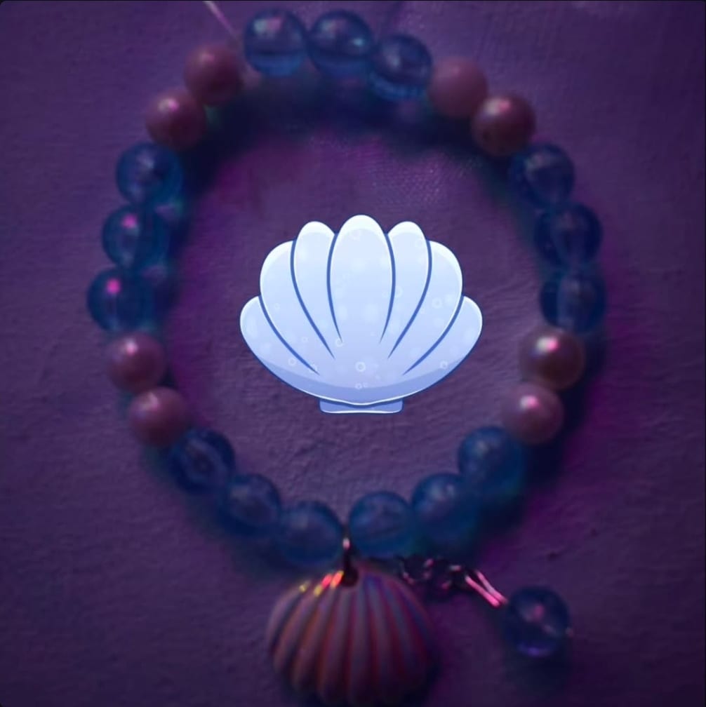 Blue ocean themed bracelet